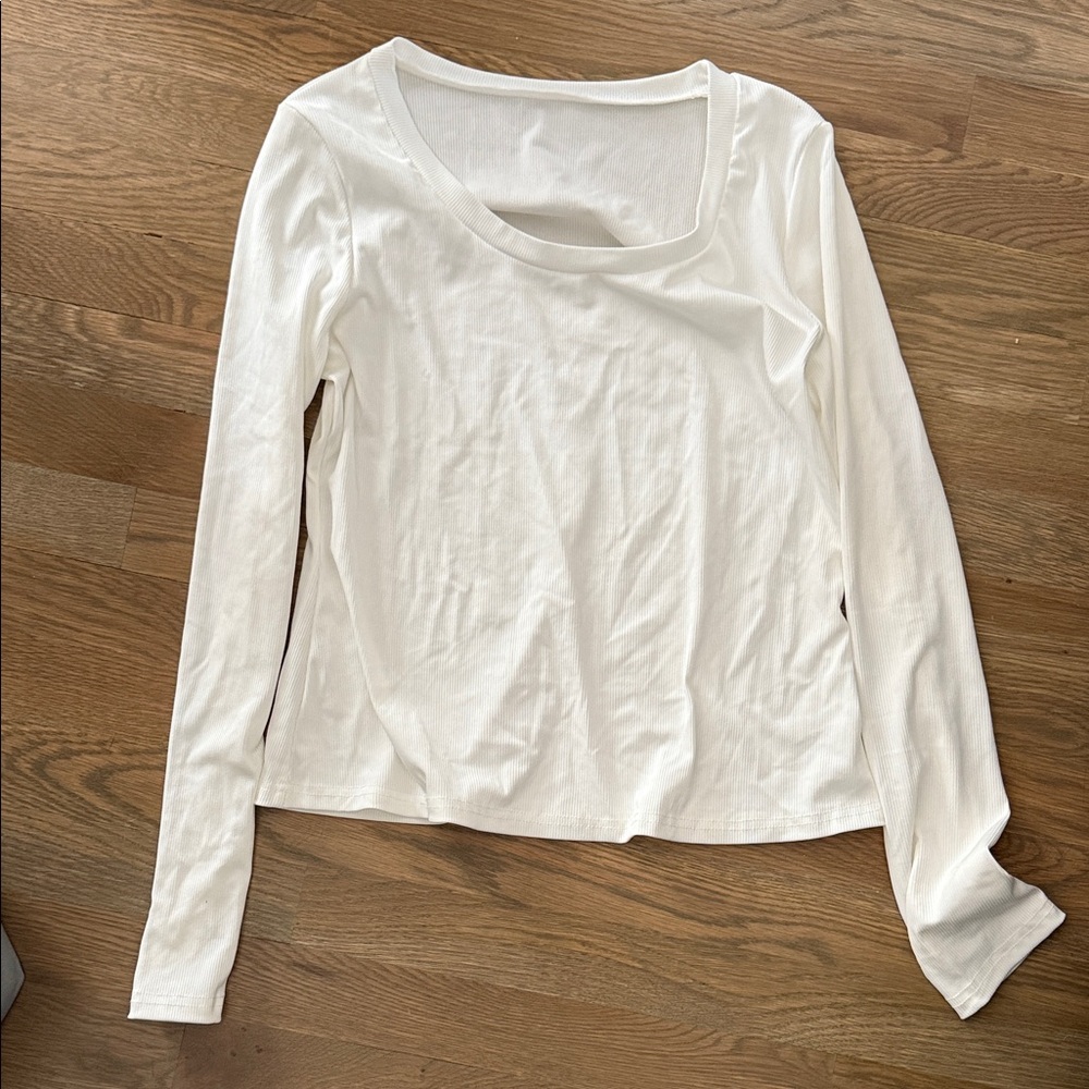 Classic White Long Sleeve Top
